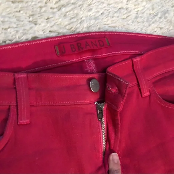 J BRAND Hewson Mid Rise Shock Pink Skinny Jeans - Picture 3 of 8